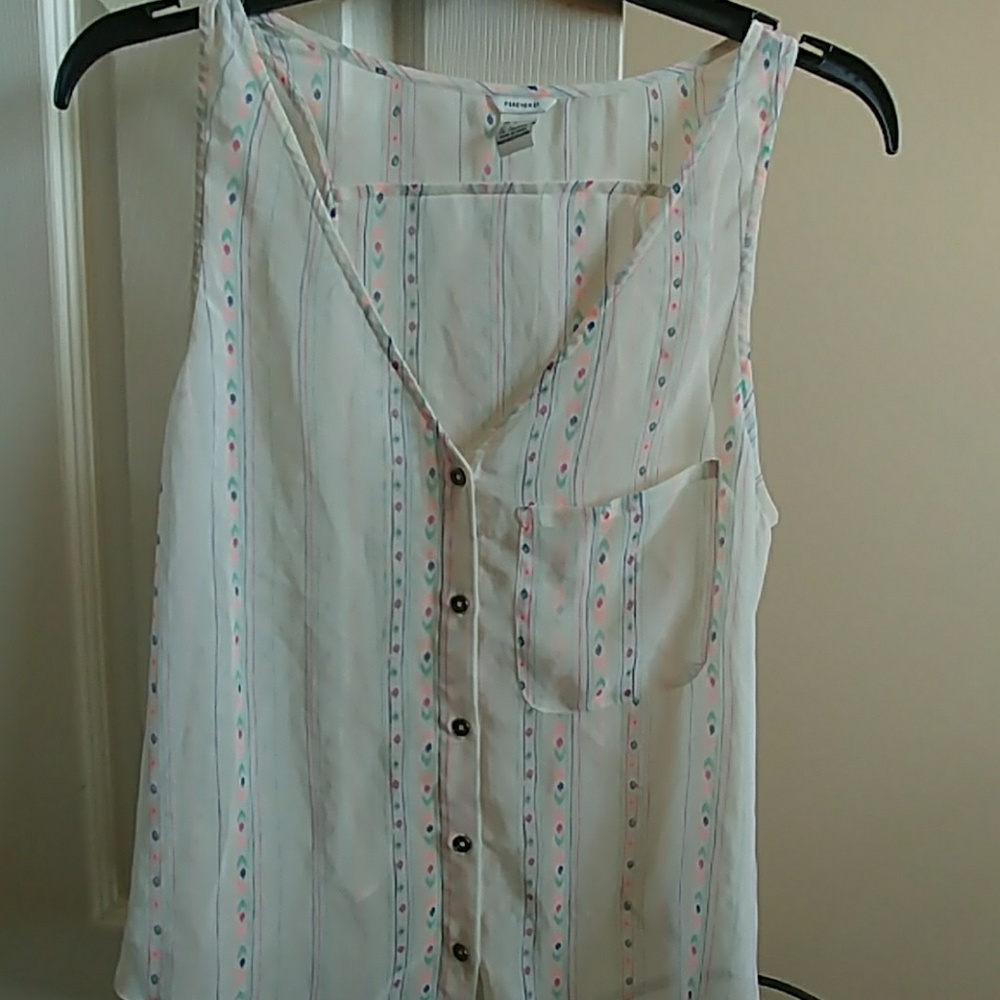Open back flowy tank top